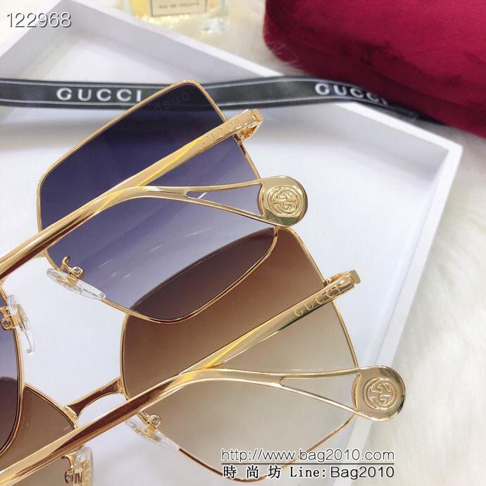 GUCCI古馳 GG0437 官網海報款 官網同步 最新金屬框墨鏡 網紅同款  lly1275